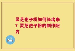 灵芝孢子粉如何长出来？灵芝孢子粉的制作配方