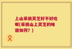 上山采摘灵芝好不好吃呢(采摘山上灵芝的味道如何？)