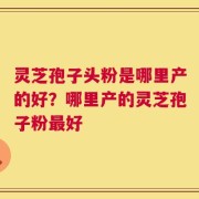 灵芝孢子头粉是哪里产的好？哪里产的灵芝孢子粉最好