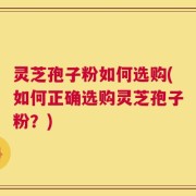 灵芝孢子粉如何选购(如何正确选购灵芝孢子粉？)