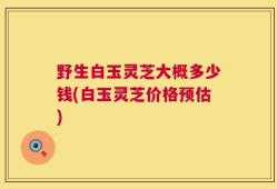 野生白玉灵芝大概多少钱(白玉灵芝价格预估)