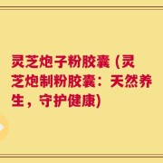 灵芝炮子粉胶囊 (灵芝炮制粉胶囊：天然养生，守护健康)