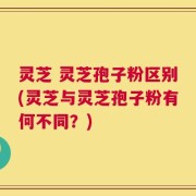 灵芝 灵芝孢子粉区别(灵芝与灵芝孢子粉有何不同？)