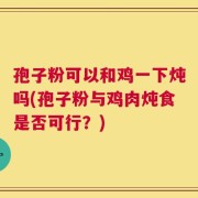 孢子粉可以和鸡一下炖吗(孢子粉与鸡肉炖食是否可行？)