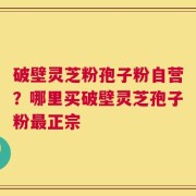 破壁灵芝粉孢子粉自营？哪里买破壁灵芝孢子粉最正宗