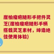 崖柏瘤疤随形手把件灵芝(崖柏瘤疤随形手柄搭载灵芝素材，缔造绝佳使用体验)