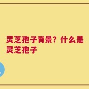 灵芝孢子背景？什么是灵芝孢子