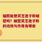 辐照能使灵芝孢子粉破壁吗？破壁灵芝孢子粉的功效与作用有哪些