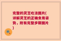 完整的灵芝吃法图片(详解灵芝的正确食用姿势，附有完整步骤图片)
