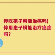 停吃孢子粉能治癌吗(停用孢子粉能治疗癌症吗？