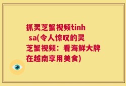 抓灵芝蟹视频tinh sa(令人惊叹的灵芝蟹视频：看海鲜大牌在越南享用美食)