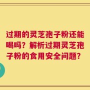 过期的灵芝孢子粉还能喝吗？解析过期灵芝孢子粉的食用安全问题？
