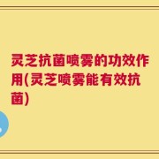 灵芝抗菌喷雾的功效作用(灵芝喷雾能有效抗菌)