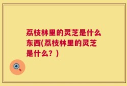 荔枝林里的灵芝是什么东西(荔枝林里的灵芝是什么？)
