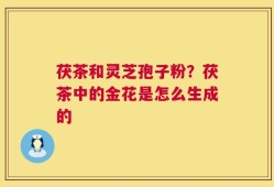 茯茶和灵芝孢子粉？茯茶中的金花是怎么生成的