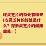 吃灵芝片的益处有哪些(吃灵芝片的好处是什么？探索灵芝片的健康益处！)