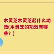 木灵芝木灵芝起什么功效(木灵芝的功效有哪些？)