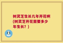 树灵芝生长几年开花啊(树灵芝开花需要多少年生长？)