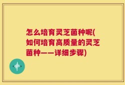 怎么培育灵芝菌种呢(如何培育高质量的灵芝菌种——详细步骤)