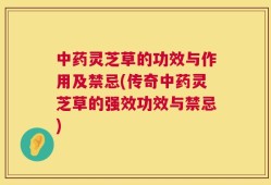 中药灵芝草的功效与作用及禁忌(传奇中药灵芝草的强效功效与禁忌)