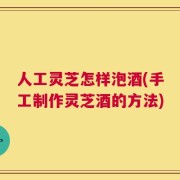人工灵芝怎样泡酒(手工制作灵芝酒的方法)