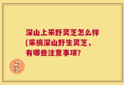 深山上采野灵芝怎么样(采摘深山野生灵芝，有哪些注意事项？