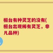 桓台有种灵芝的没有(桓台出现稀有灵芝，非凡品种)