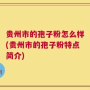贵州市的孢子粉怎么样(贵州市的孢子粉特点简介)