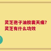 灵芝孢子油胶囊天痛？灵芝有什么功效