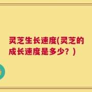 灵芝生长速度(灵芝的成长速度是多少？)