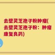 去壁灵芝孢子粉肿瘤(去壁灵芝孢子粉：肿瘤康复良药)