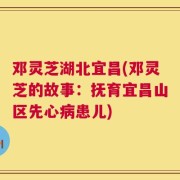 邓灵芝湖北宜昌(邓灵芝的故事：抚育宜昌山区先心病患儿)