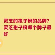 灵芝的孢子粉的品牌？灵芝孢子粉哪个牌子最好