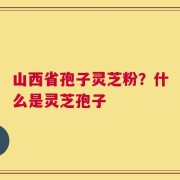 山西省孢子灵芝粉？什么是灵芝孢子