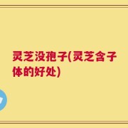 灵芝没孢子(灵芝含子体的好处)