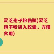 灵芝孢子粉黏瓶(灵芝孢子粉装入胶囊，方便食用)