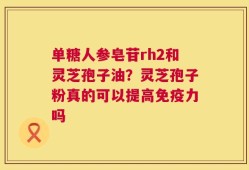 单糖人参皂苷rh2和灵芝孢子油？灵芝孢子粉真的可以提高免疫力吗