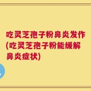 吃灵芝孢子粉鼻炎发作(吃灵芝孢子粉能缓解鼻炎症状)