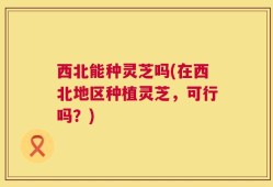 西北能种灵芝吗(在西北地区种植灵芝，可行吗？)