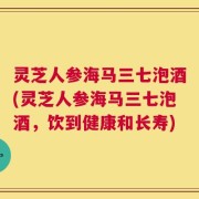 灵芝人参海马三七泡酒(灵芝人参海马三七泡酒，饮到健康和长寿)