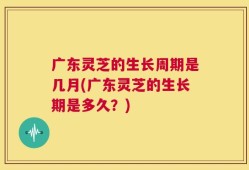 广东灵芝的生长周期是几月(广东灵芝的生长期是多久？)