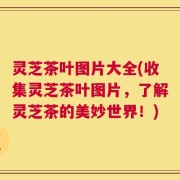 灵芝茶叶图片大全(收集灵芝茶叶图片，了解灵芝茶的美妙世界！)
