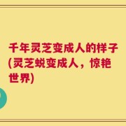 千年灵芝变成人的样子(灵芝蜕变成人，惊艳世界)