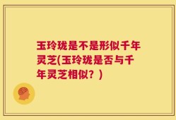 玉玲珑是不是形似千年灵芝(玉玲珑是否与千年灵芝相似？)