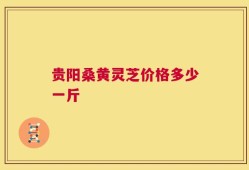 贵阳桑黄灵芝价格多少一斤