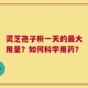 灵芝孢子粉一天的最大用量？如何科学用药？