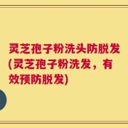 灵芝孢子粉洗头防脱发(灵芝孢子粉洗发，有效预防脱发)