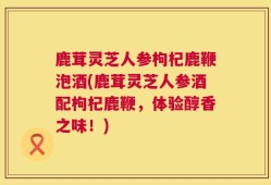 鹿茸灵芝人参枸杞鹿鞭泡酒(鹿茸灵芝人参酒配枸杞鹿鞭，体验醇香之味！)