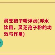 灵芝孢子粉浮水(浮水饮用，灵芝孢子粉的功效与作用)