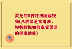 灵芝的8种吃法图解视频(八种灵芝食用法，视频教你如何享受灵芝的健康益处)